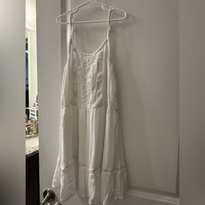 Abercrombie Kids White Sleeveless Dress